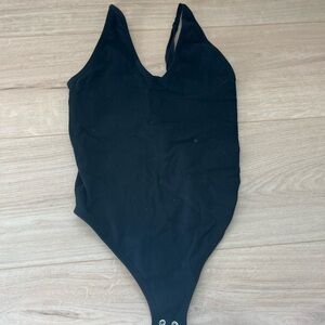 Garage Black Sleeveless Bodysuit